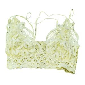 Free People Yellow Lace Bralette